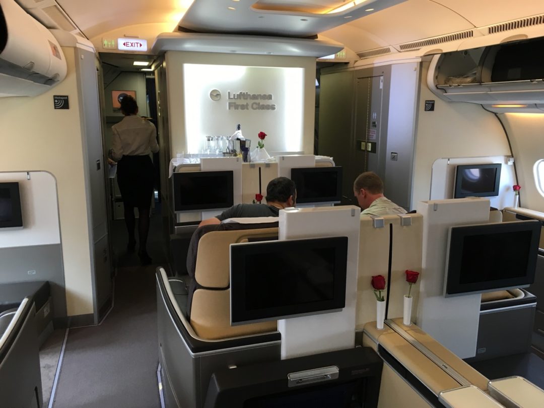 Lufthansa First Class A Dallas To Frankfurt Travelling The World