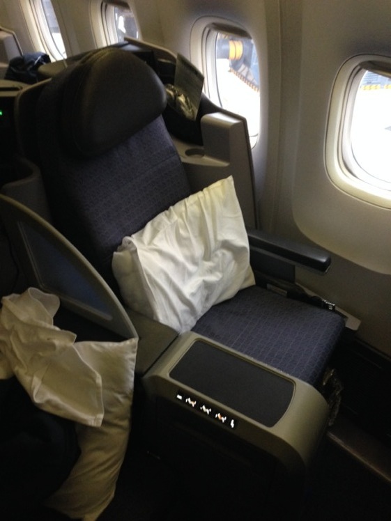 United BusinessFirst seat B767