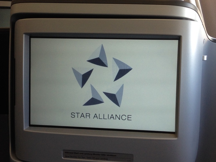 Star Alliance logo on IFE