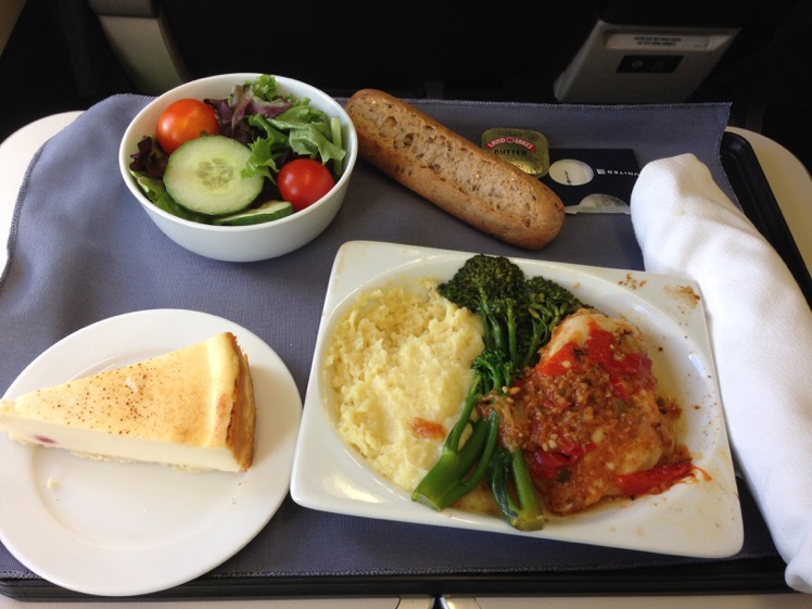 United Airlines Domestic First Class Meal