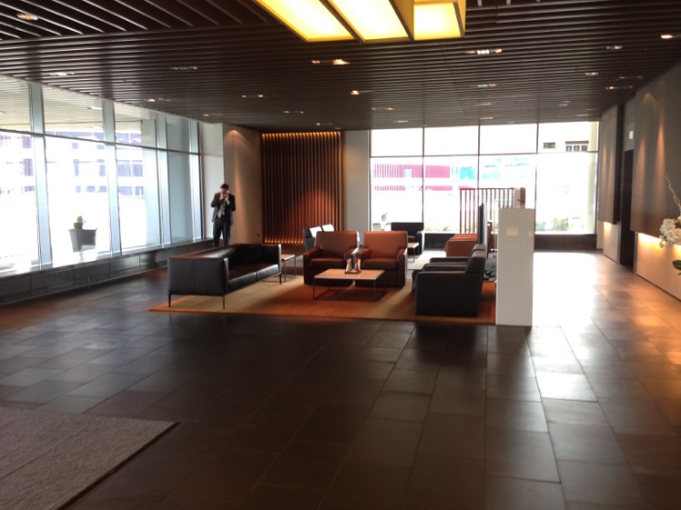 Lufthansa First Class Terminal lobby