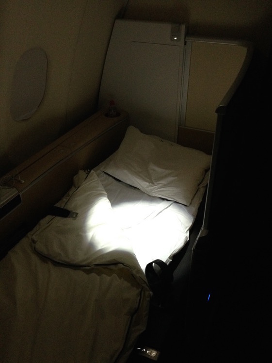 Lufthansa First Class Bed