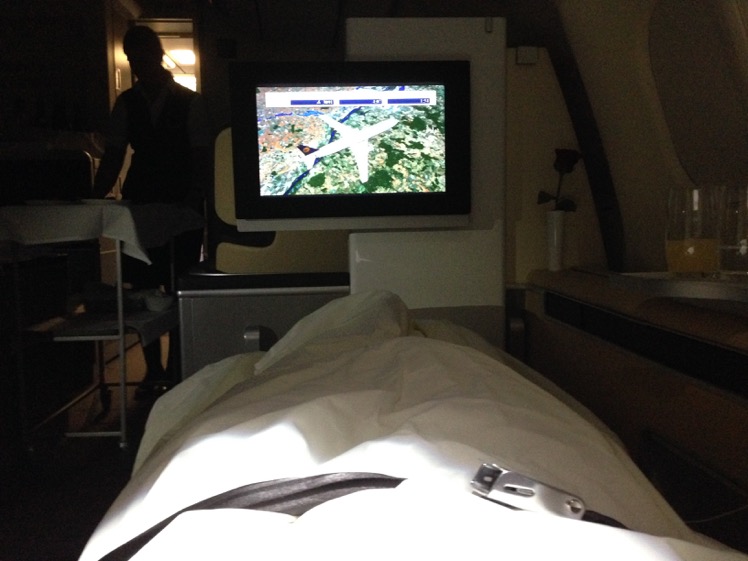Lufthansa First Class Bed