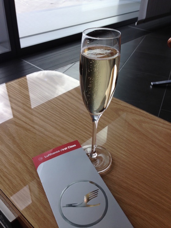 Champagne and Boarding Pass