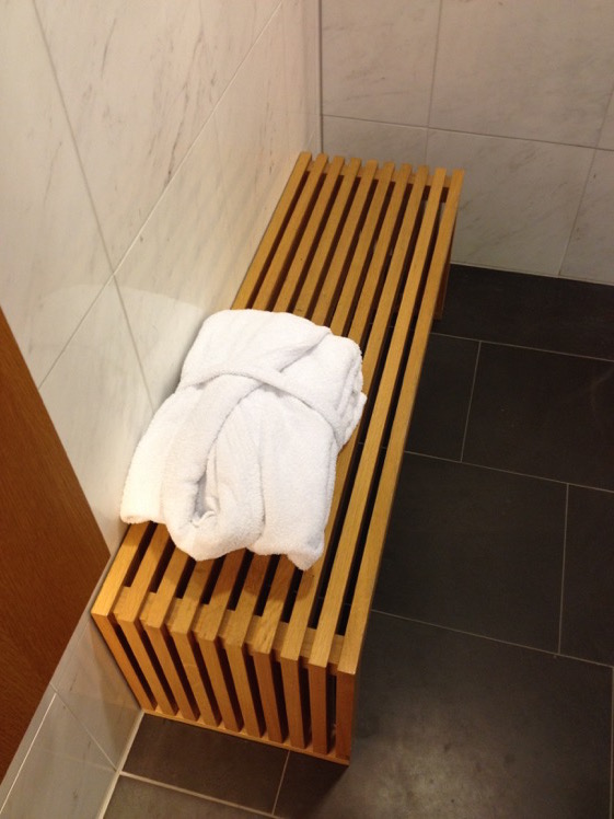 LH First Class Lounge Shower Room Robe