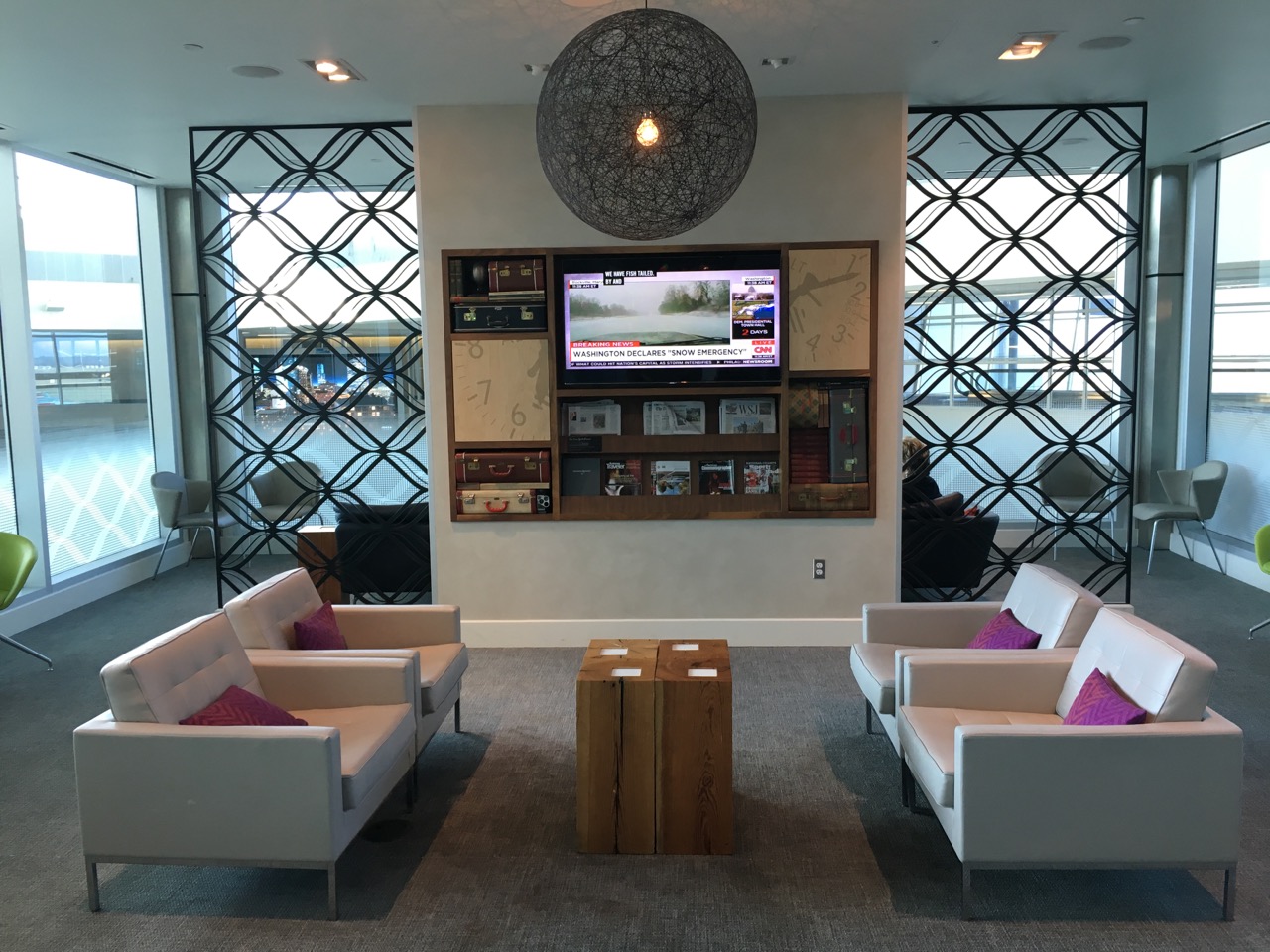 AMEX Centurion Lounge DFW Seating