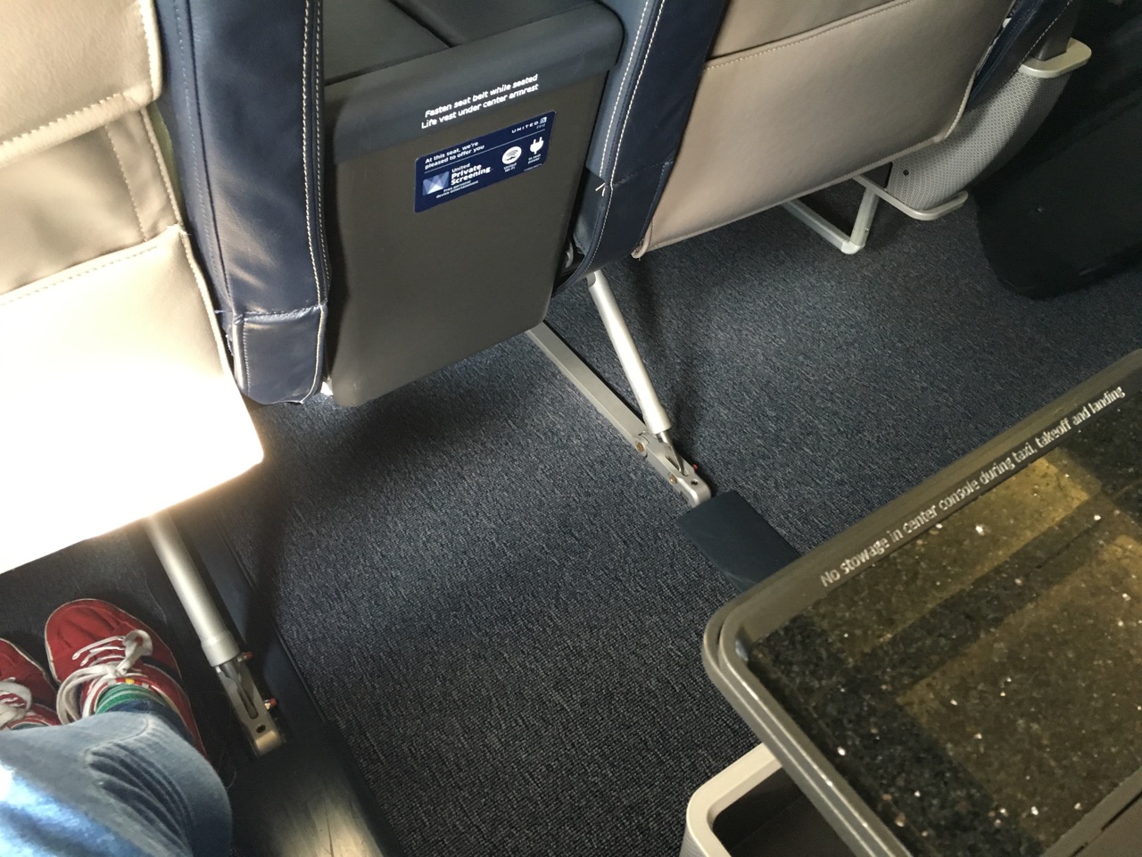 New United First A320 Legroom