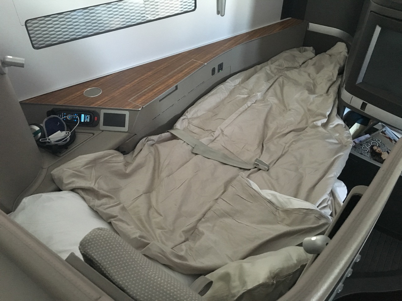 Cathay Pacific First Class B777 Bed